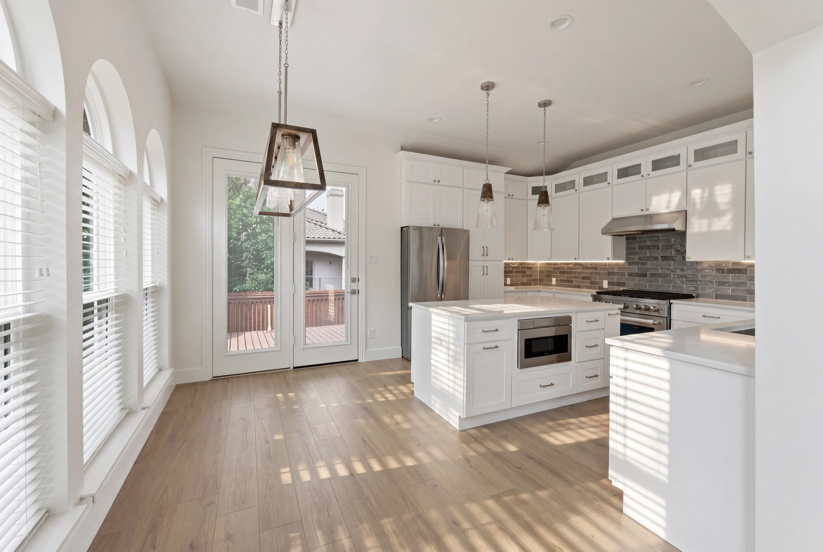 Kitchen and dining area
